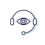 eye and headset icon